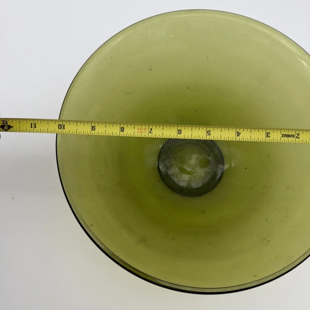 Vtg Green Bowl‎ 10 X 5